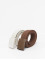 Urban Classics Ceinture Colored Buckle Canvas 2-Pack brun