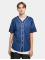Urban Classics Chemise Baseball Mesh  bleu