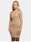 Urban Classics Dress Ladies Crossed Rib Knit beige