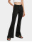 Urban Classics High Waisted Jeans Ladies Organic High Waist Flared zwart
