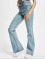 Urban Classics Jean Bootcut Ladies High Waist Flared Denim Pants Loose bleu
