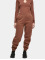 Urban Classics joggingbroek Organic High Waist Ballon bruin
