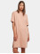 Urban Classics Kleid Ladies Organic Oversized Slit Tee rosa