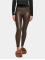 Urban Classics Legging Faux Leather bruin
