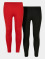 Urban Classics Legging/Tregging Girls Jersey 2-Pack rojo