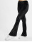 Urban Classics Leggings/Treggings Ladies High Waist Velvet Boot Cut svart