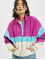 Urban Classics Lightweight Jacket 3-Tone Stand Up Collar Pull Over purple