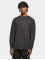 Urban Classics Longsleeve Heavy Oversized Garment Dye black