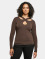 Urban Classics Longsleeve Ladies Crossed Cut Out brown