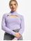 Urban Classics Longsleeve Ladies Cut-Out Turtleneck  paars
