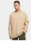 Urban Classics Longsleeves Heavy Oversized Garment Dye bezowy