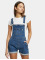 Urban Classics Nohavice na traky Ladies Organic Short modrá