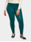 Urban Classics Pantalon chino Ladies Washed Faux Leather vert