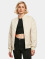 Urban Classics Pilottitakit Ladies Oversized Diamond Quilted Bomber beige