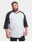Urban Classics Pitkähihaiset paidat Contrast 3/4 Sleeve Raglan valkoinen