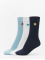 Urban Classics Ponožky Fun Embroidery Socks 3-Pack biela