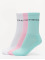 Urban Classics Ponožky Wording Socks 3-Pack zelená