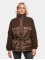 Urban Classics Puffer Jacket Ladies Sherpa Mix brown