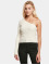 Urban Classics Pullover Ladies Short Rib Knit One Sleeve beige