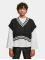 Urban Classics Pullover Ladies Cropped Knit College Slipover black