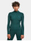 Urban Classics Puserot Ladies Rib Knit Turtelneck vihreä
