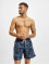 Urban Classics Short de bain Pattern bleu