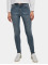 Urban Classics Skinny jeans Ladies Mid Waist blauw