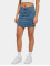 Urban Classics Skirt Ladies Organic Stretch Denim Mini blue