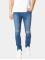 Urban Classics Slim Fit Jeans Knee Cut blue