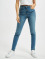 Urban Classics Slim Fit Jeans Ladies High Waist modrá
