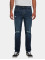 Urban Classics Slim Fit Jeans Distressed Strech Denim modrá