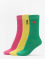 Urban Classics Socken Fun Embroidery Socks 3-Pack gelb