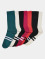 Urban Classics Sokken Double Stripes 7-Pack bont
