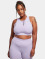 Urban Classics Sport BH Ladies High Neck Tech paars