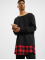 Urban Classics Sweat & Pull Long Flanell Bottom Open Edge noir