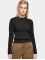 Urban Classics Sweat & Pull Ladies Rib Knit Turtelneck noir