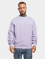 Urban Classics Swetry Pigment Dyed Crewneck fioletowy