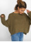 Urban Classics Swetry Wide Oversize oliwkowy