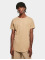 Urban Classics T-Shirt Long Shaped Turnup beige