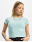 Urban Classics T-Shirt Ladies Stretch Jersey Cropped  blau