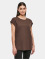 Urban Classics T-Shirt Ladies Organic Extended brown