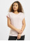 Urban Classics T-Shirt Color Melange Extended Shoulder magenta