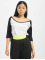 Urban Classics T-Shirt manches longues Ladies 3/4 Contrast blanc