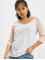 Urban Classics T-Shirt manches longues Ladies 3/4 Contrast Raglan blanc