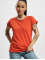 Urban Classics T-Shirt Pigment Dye Cut Open red
