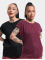 Urban Classics T-Shirt Extended Shoulder 2-Pack rouge