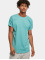 Urban Classics T-Shirt Long Shaped Turnup türkis