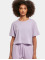 Urban Classics T-Shirt Ladies Short Oversize violet