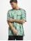 Urban Classics T-Shirty Boxy Tye Dye zielony