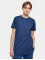 Urban Classics T-skjorter Shaped Long Tee blå